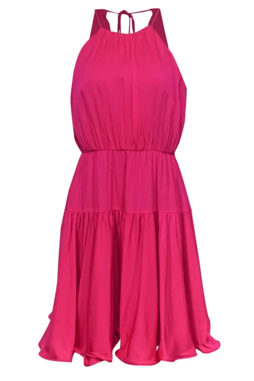 Milly - Pink Tiered Party Dress Sz 4