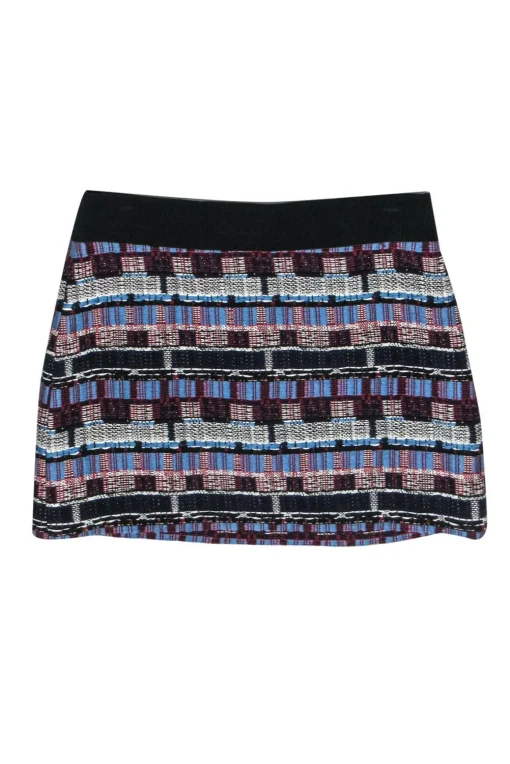 Milly - Red, White & Blue Tweed Miniskirt Sz 2