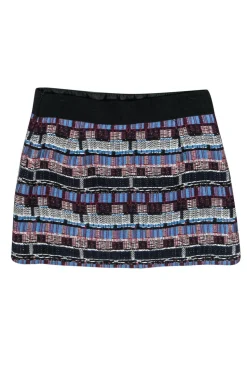 Milly - Red, White & Blue Tweed Miniskirt Sz 2