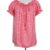 Milly - Watermelon Pink Ruffle Blouse Sz 8