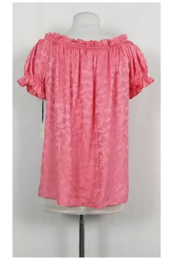 Milly - Watermelon Pink Ruffle Blouse Sz 8