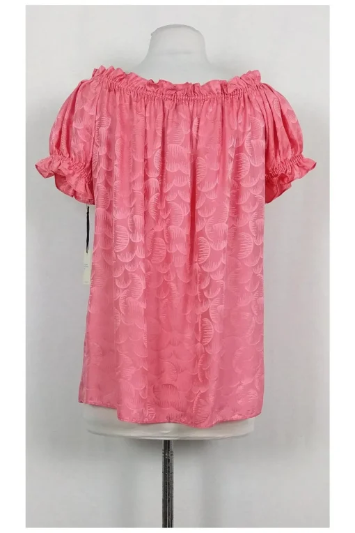 Milly - Watermelon Pink Ruffle Blouse Sz 8