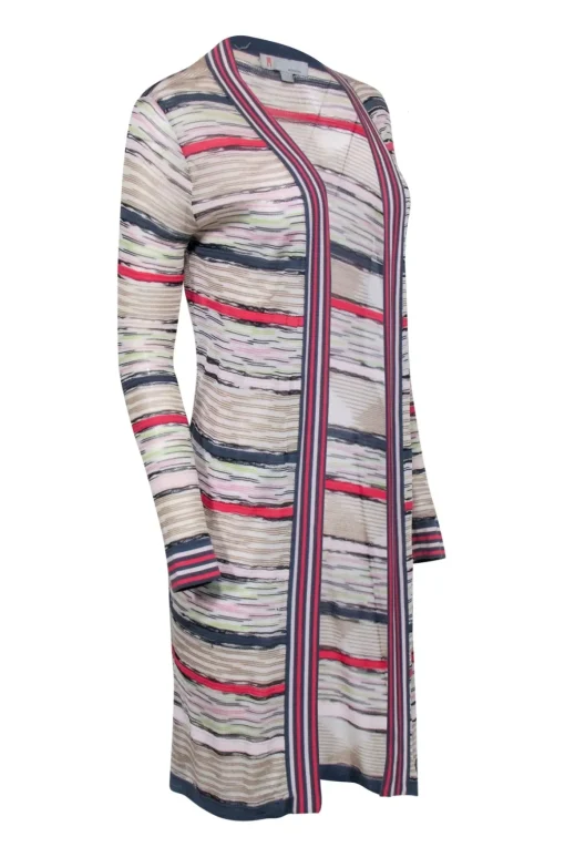 Missoni - Beige, Grey, & Multi Color Print Cardigan Sz 4