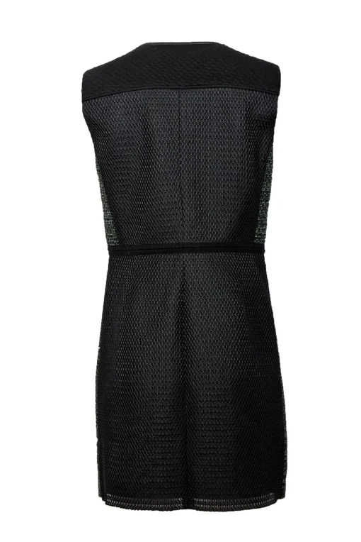 Missoni - Black & Green Print Middle Zipper front Sleeveless Dress Sz 10