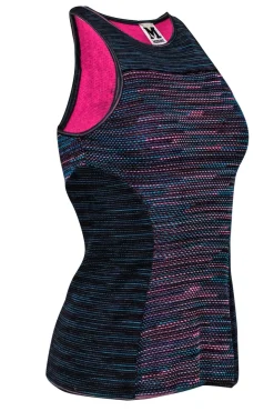 Missoni - Black & Multicolor Fitted Racer Tank Sz S