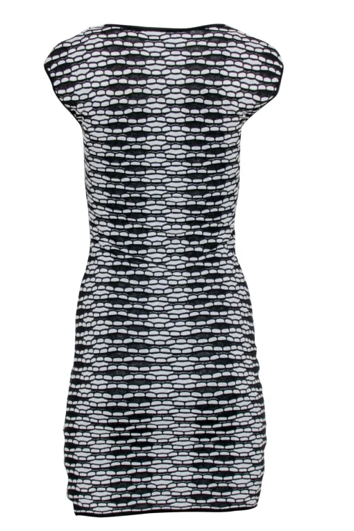 Missoni - Black & White Knit Mini Bodycon Dress Size 0