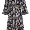 Missoni - Black w/ Pink Floral Print Dress Sz 2