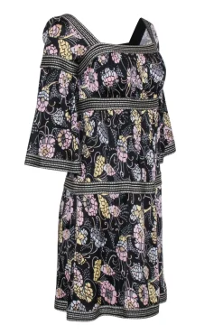 Missoni - Black w/ Pink Floral Print Dress Sz 2