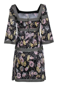 Missoni - Black w/ Pink Floral Print Dress Sz 2