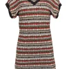 Missoni - Brown & Multi Metallic Patterned Knit Dress Sz S