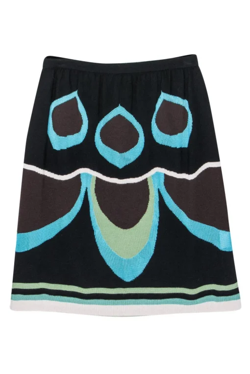 Missoni - Cool-Toned Merino Wool Blend Knit Skirt Sz 4