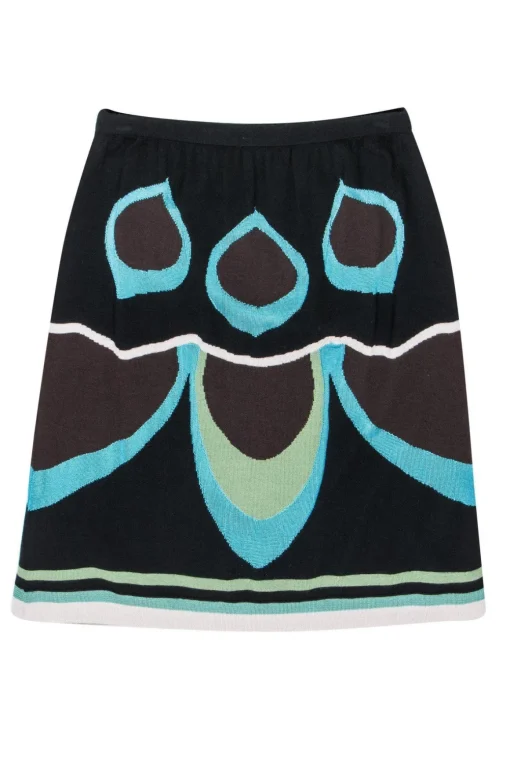 Missoni - Cool-Toned Merino Wool Blend Knit Skirt Sz 4