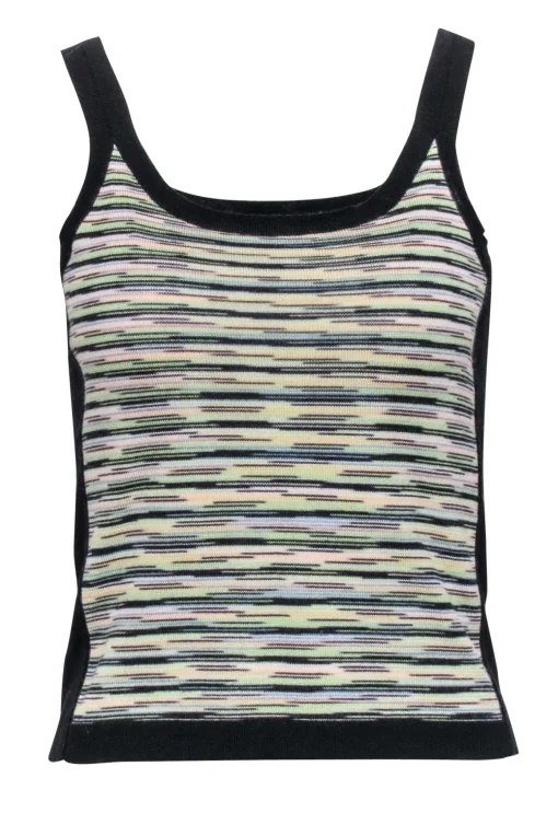 Missoni - Green & Multi Color Knit Tank Top Sz 4