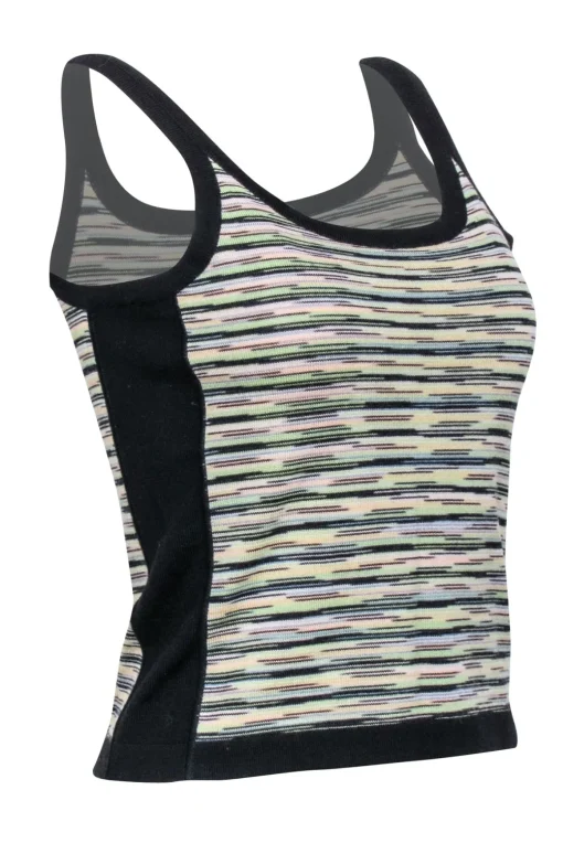 Missoni - Green & Multi Color Knit Tank Top Sz 4