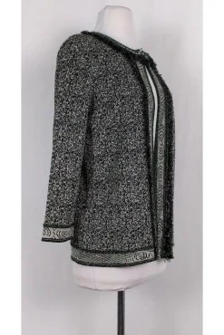 Missoni - Green Metallic Open Cardigan Sz 8