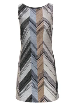 Missoni - Grey & Beige Metallic Knit Tank Sz 4