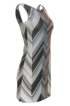 Missoni - Grey & Beige Metallic Knit Tank Sz 4