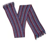 Missoni - Pink & Multicolor Chevron Wool Blend Scarf w/ Fringe Trim