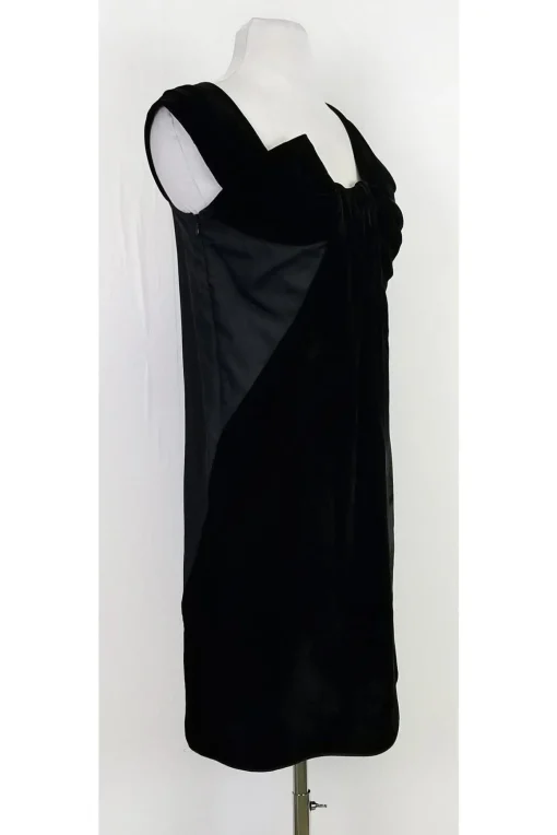 Miu Miu - Black Silk & Velvet Dress Sz 4