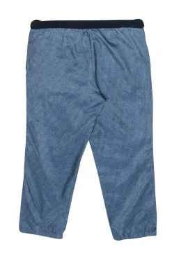 Miu Miu - Blue Striped Track Pants w/ Side Zippers Sz 16