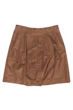 Miu Miu - Brown Zip-Up Windbreaker Miniskirt Sz 4