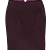 Miu Miu - Burgundy Wool Blend Pencil Skirt Sz 4