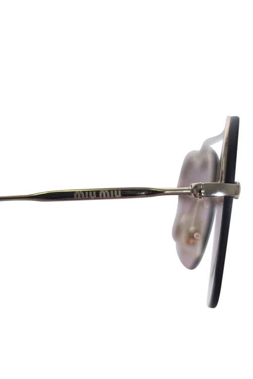 Miu Miu - Pink Reflective Frameless Heart Shape Sunglasses