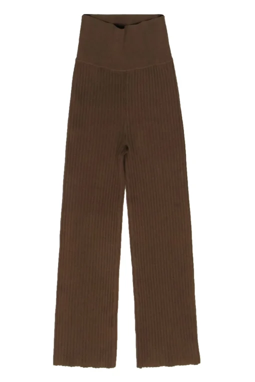MM Lafleur - Olive Ribbed Knit Straight Leg "Finley" Stretch Pant Sz M