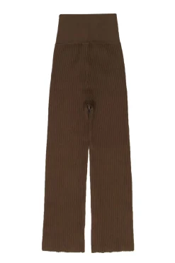 MM Lafleur - Olive Ribbed Knit Straight Leg "Finley" Stretch Pant Sz M