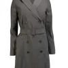 M.M. Lafleur - Olive Tailored Long Sleeve Mini Dress w/ Belt Sz 4