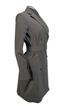 M.M. Lafleur - Olive Tailored Long Sleeve Mini Dress w/ Belt Sz 4