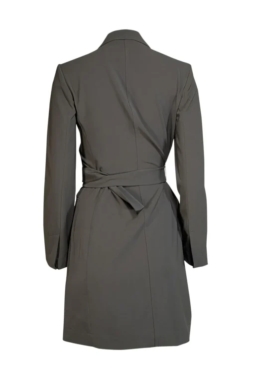 M.M. Lafleur - Olive Tailored Long Sleeve Mini Dress w/ Belt Sz 4
