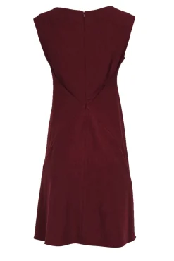 M.M.LaFleur -  Burgundy A-Line Square Neck Sleeveless Dress Sz 8