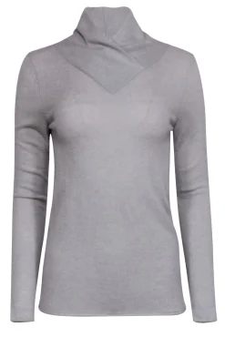 M.M.LaFleur - Grey Wrap V-Neckline Cashmere Sweater Sz XS