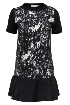 Moncler - Abstract Print Drop Waist Dress Sz S