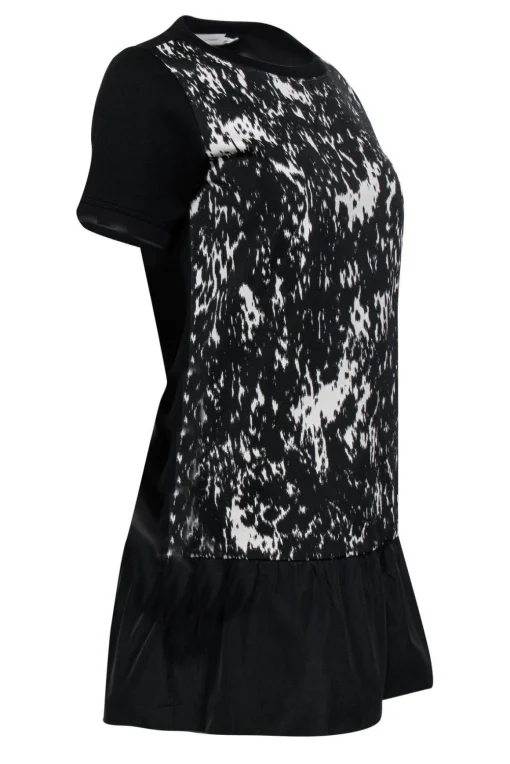 Moncler - Abstract Print Drop Waist Dress Sz S