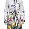 Moncler - Ivory w/ Multi Color Floral Snap Button Front Jacket Sz S