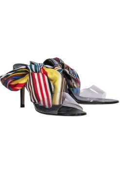 Monse - Multi Colored Ribbon Strap Heels Sz 7