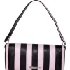 Moschino - Black & White Stripe Leather Shoulder Bag