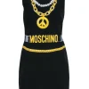 Moschino - Black Chain Chain Print Sleeveless Dress Sz 8