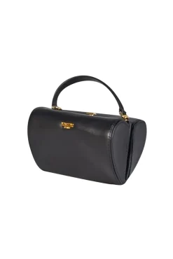 Moschino - Black Leather Heart Shape Crossbody Bag