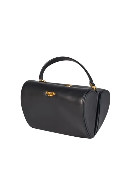 Moschino - Black Leather Heart Shape Crossbody Bag