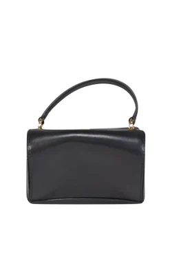 Moschino - Black Leather Heart Shape Crossbody Bag