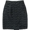 Moschino - Black Textured Metallic Pencil Skirt Sz 8