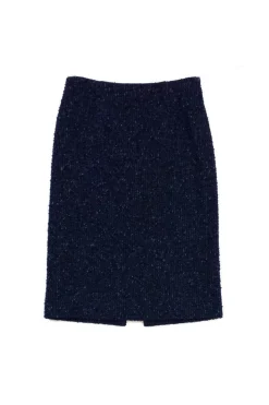 Moschino - Blue Shimmer Tweed Skirt Sz 8