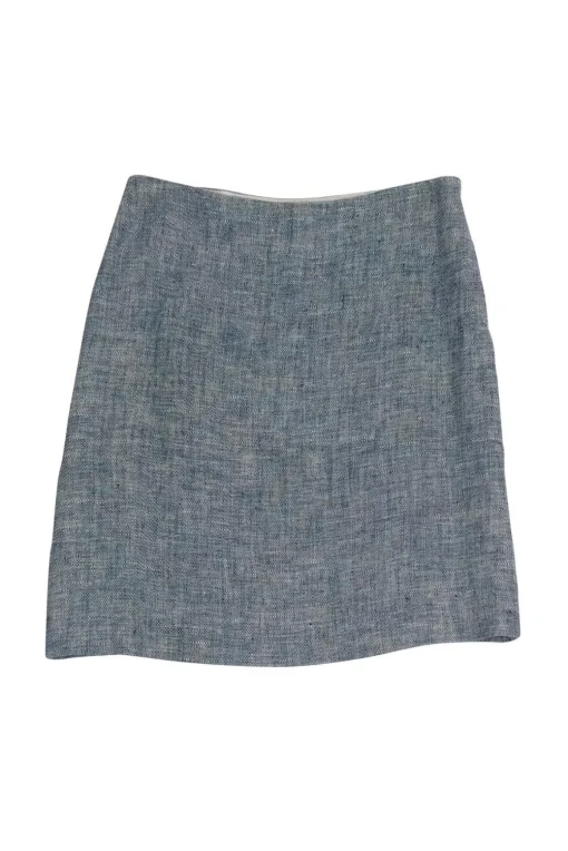 Moschino - White & Blue Pencil Skirt Sz 12