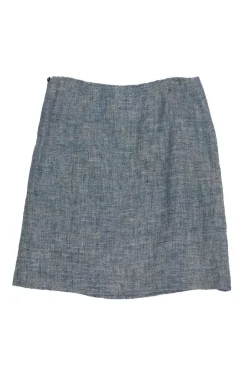 Moschino - White & Blue Pencil Skirt Sz 12