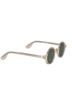 Moscot - Light Yellow Transparent Round "Zolman" Sunglasses