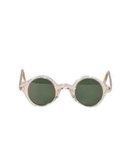 Moscot - Light Yellow Transparent Round "Zolman" Sunglasses