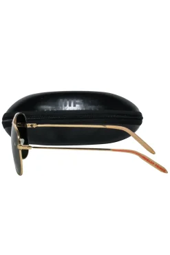 Mosley Tribes - Gold Frame w/ Black Lens Aviator Sunglasses